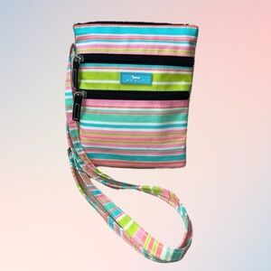 Scout Sally Go Lightly Crossbody Multicolor Pastel Stripe Purse Bag Travel